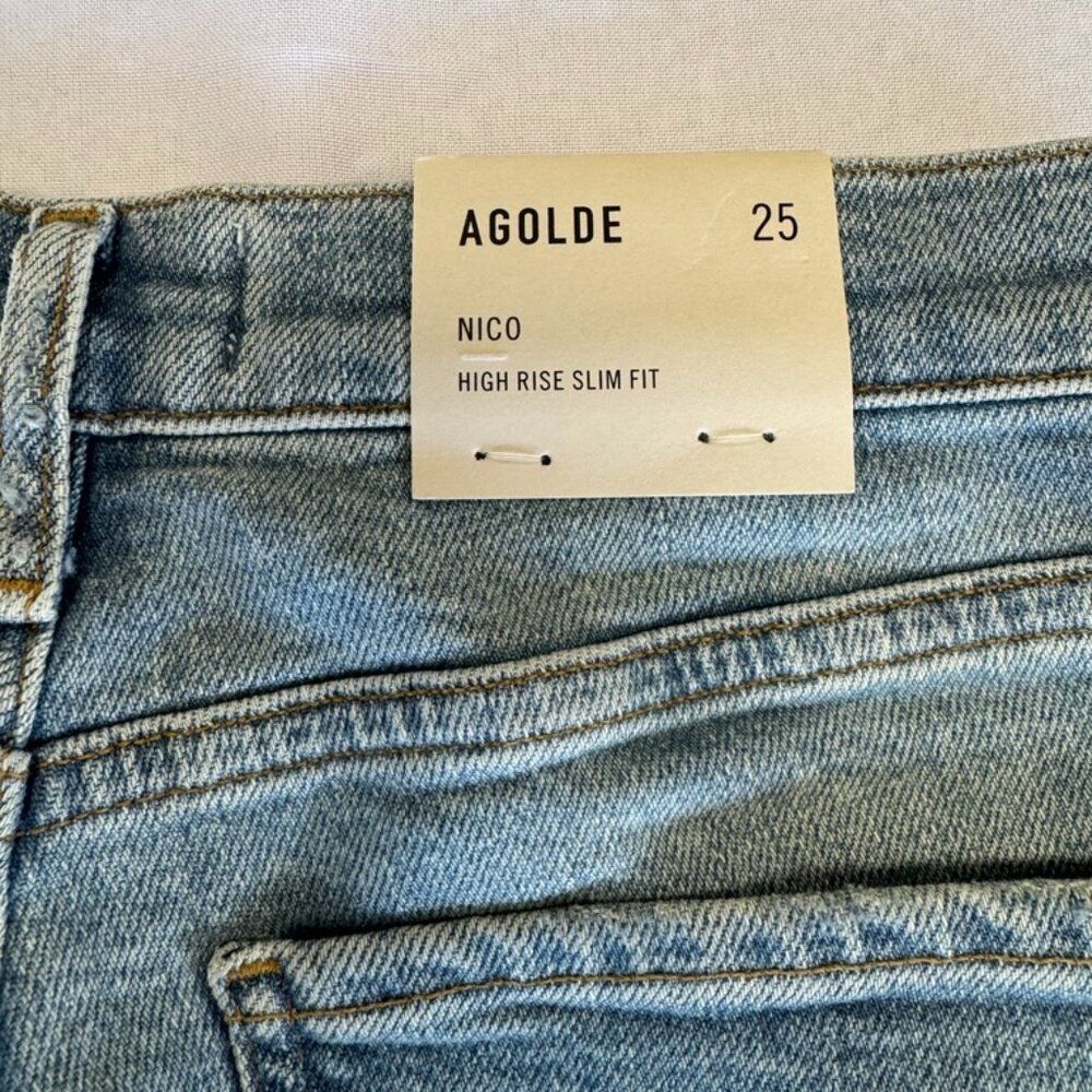 AGOLDE Nico High Rise Slim Fit Embark Size 25 - Picture 11 of 13